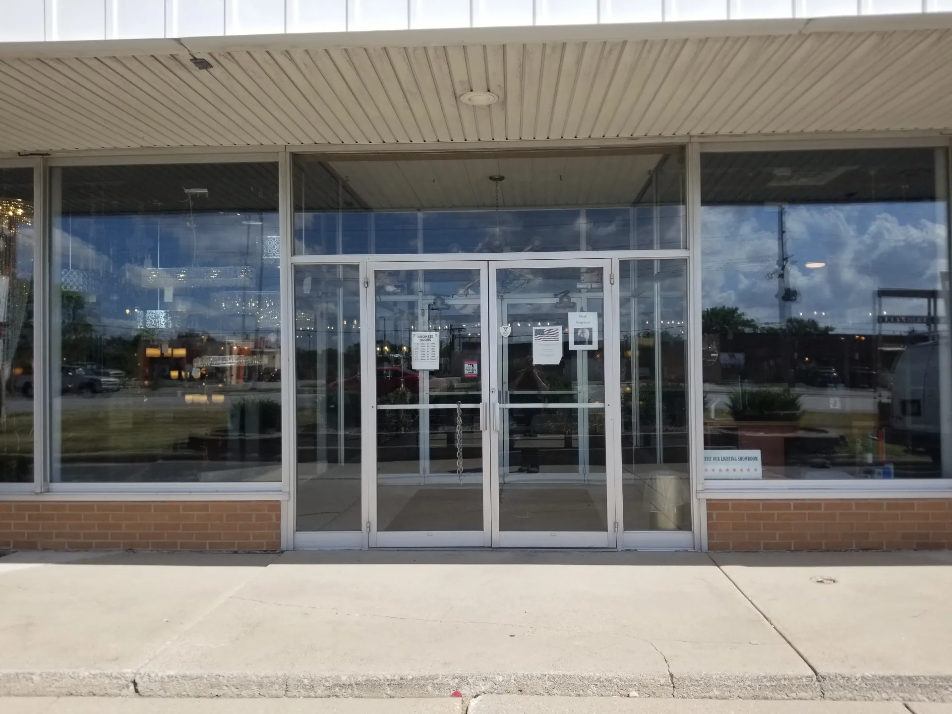 Storefront glass installation